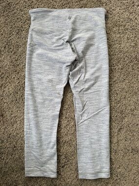 lululemon athletica Light Heather Grey Striped Tank